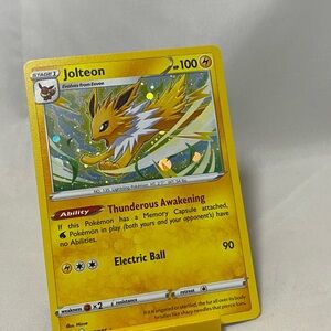 Pokemon TCG Jolteon 047/185 Holo Promo - Costco Exclusive Cosmo Holo - NM